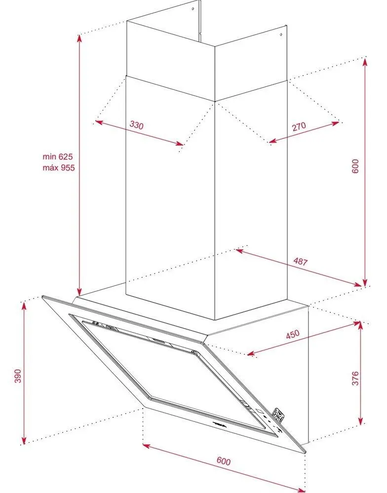 Вытяжка Teka Urban DLV 68660 TOS (Black)