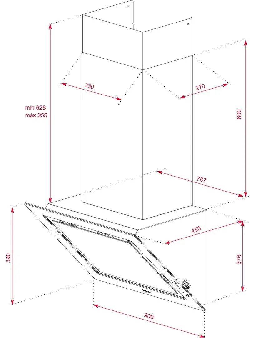 Вытяжка Teka Urban DLV 98660 TOS (Stone Grey)