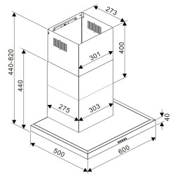 Hota Tesla DC600AX (Inox) Thumb