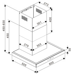 Hota Tesla DC600AXB (Inox/Black) Thumb