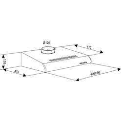 Вытяжка Tornado Bona 10 50 WH (White) Thumb