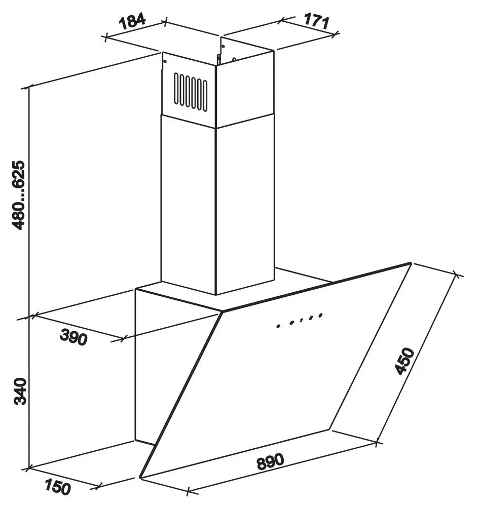 Hota Tornado Dely 1200(90) LED (White)