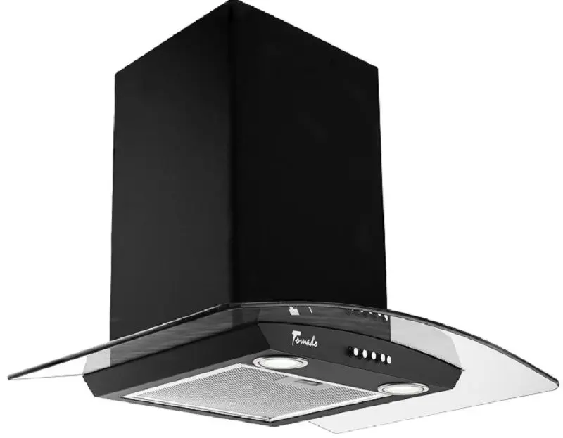 Вытяжка Tornado Eva 1200(60) BL LED (Black)