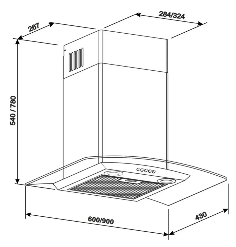 Hota Tornado Eva 1200(90) BL LED (Black)