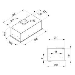 Встраиваемая вытяжка Tornado Modul Glass 750(60) (Inox) Thumb