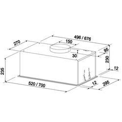 Вытяжка Tornado Modul Sensor 1200(52) FG WH (White) Thumb
