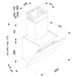 Вытяжка Tornado Sky Touch Free 1100 (60) LED (White) Thumb
