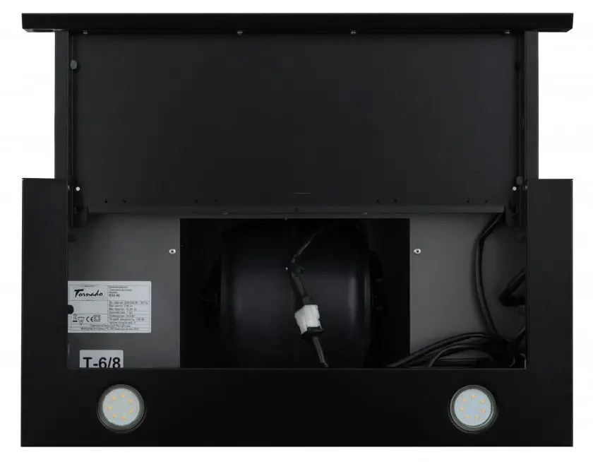 Встраиваемая вытяжка Tornado Solano 860 (60) BL LED (Black)