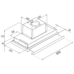 Hota incorporabila Tornado Solano 860 (60) IX LED (Inox) Thumb