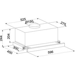 Вытяжка Tornado Storm 1200(60) BL LED (Black) Thumb