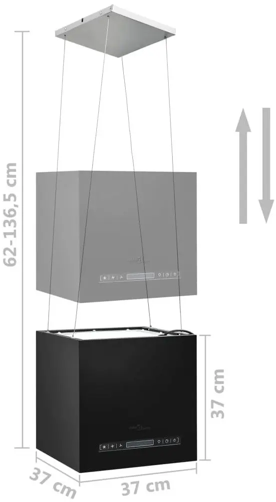 Вытяжка VidaXL 51021 (Black)