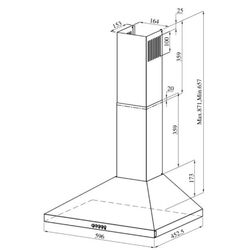 Hota de bucatarie Vivax CHO-60CHA100T X (Inox) Thumb