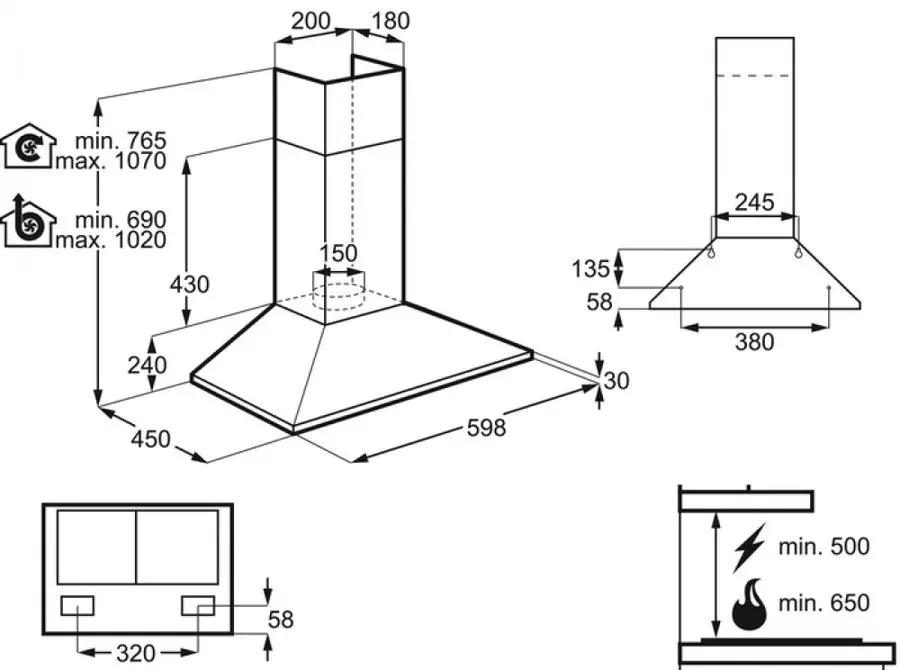 Hota Zanussi ZHC62462XA (Inox)