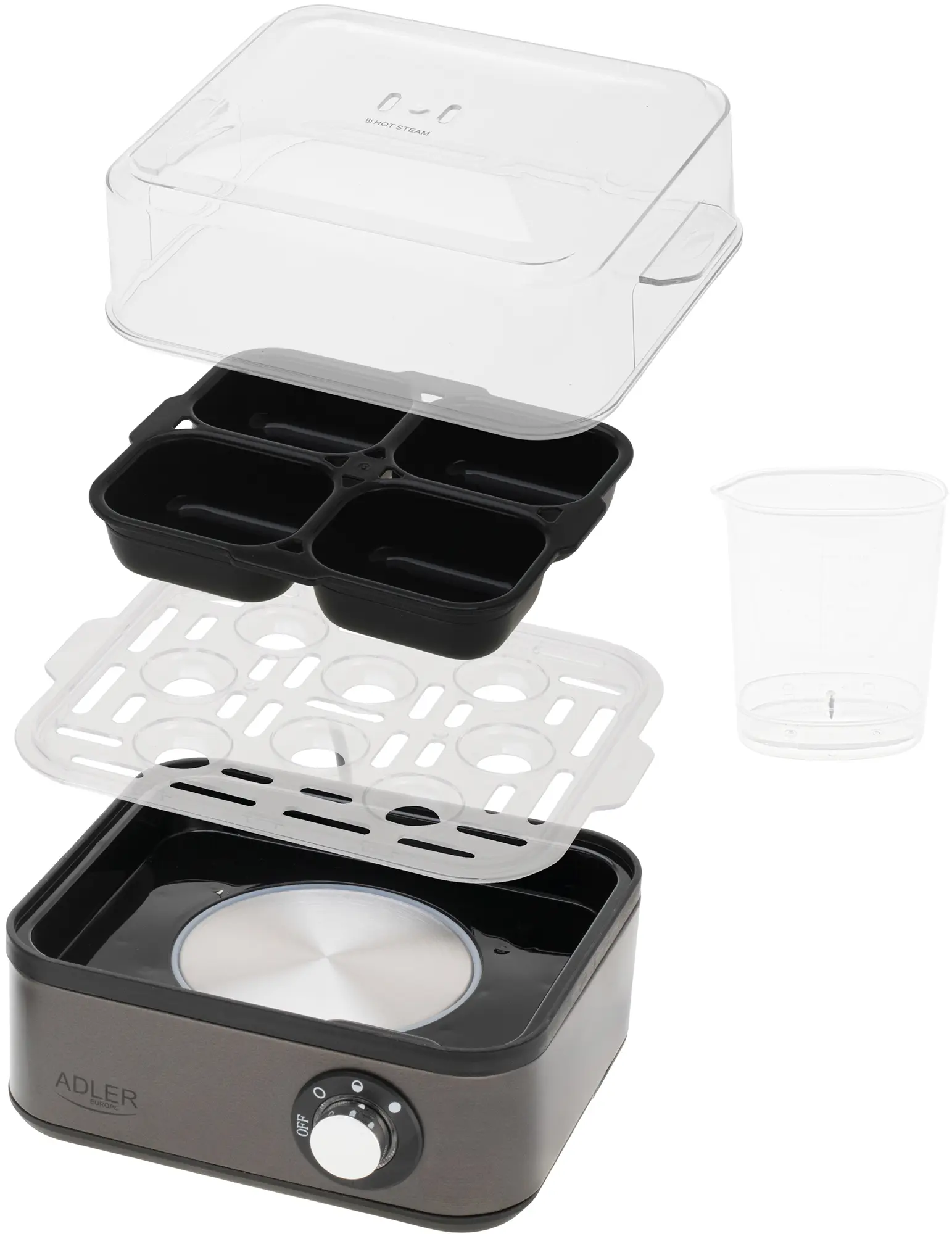 Fierbator de oua Adler AD 4486 (Gun Metal)