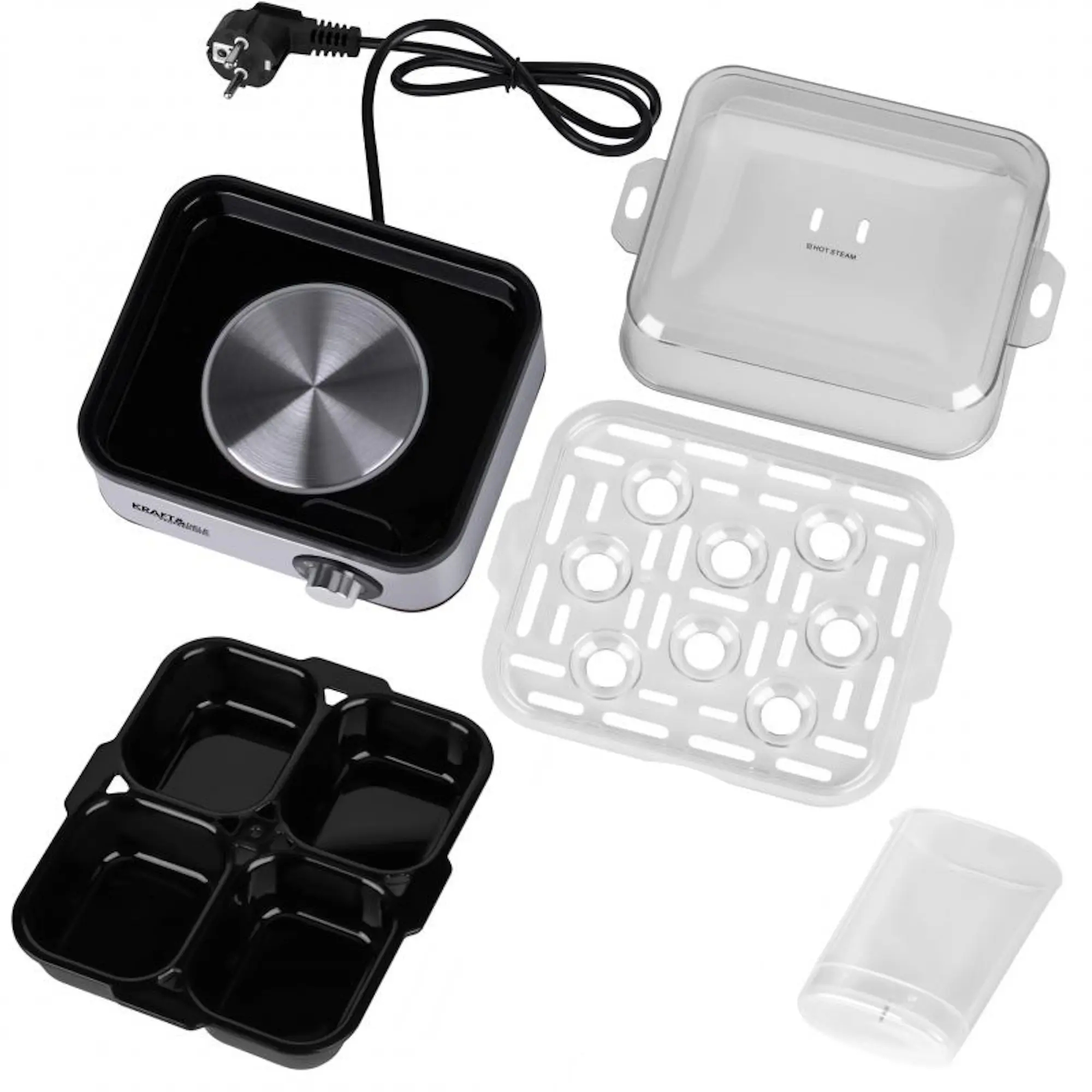 Fierbator de oua Kraft&Dele KD4118 (Silver/Black)