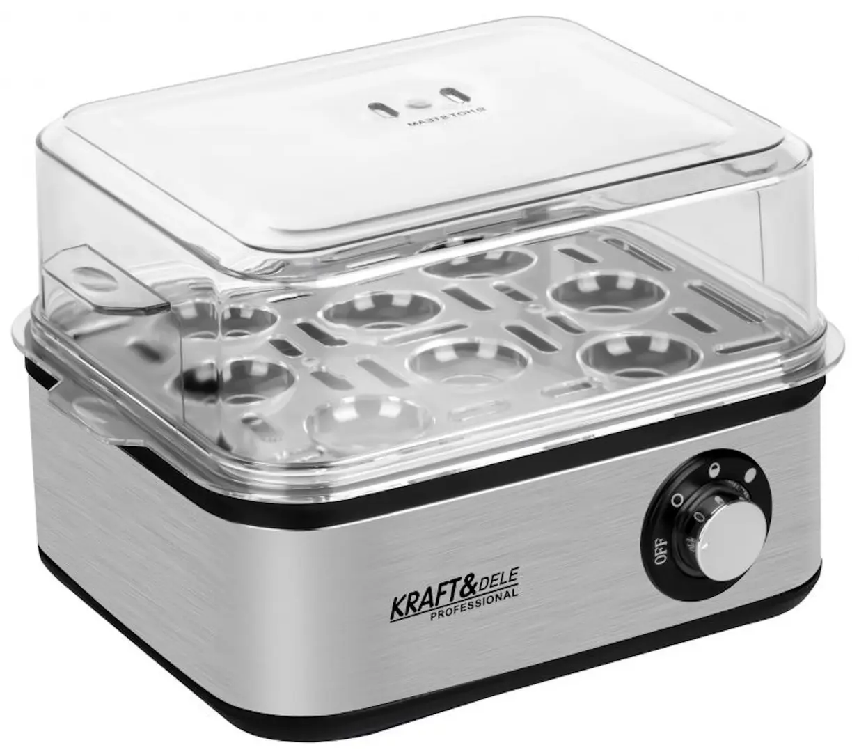 Fierbator de oua Kraft&Dele KD4118 (Silver/Black)