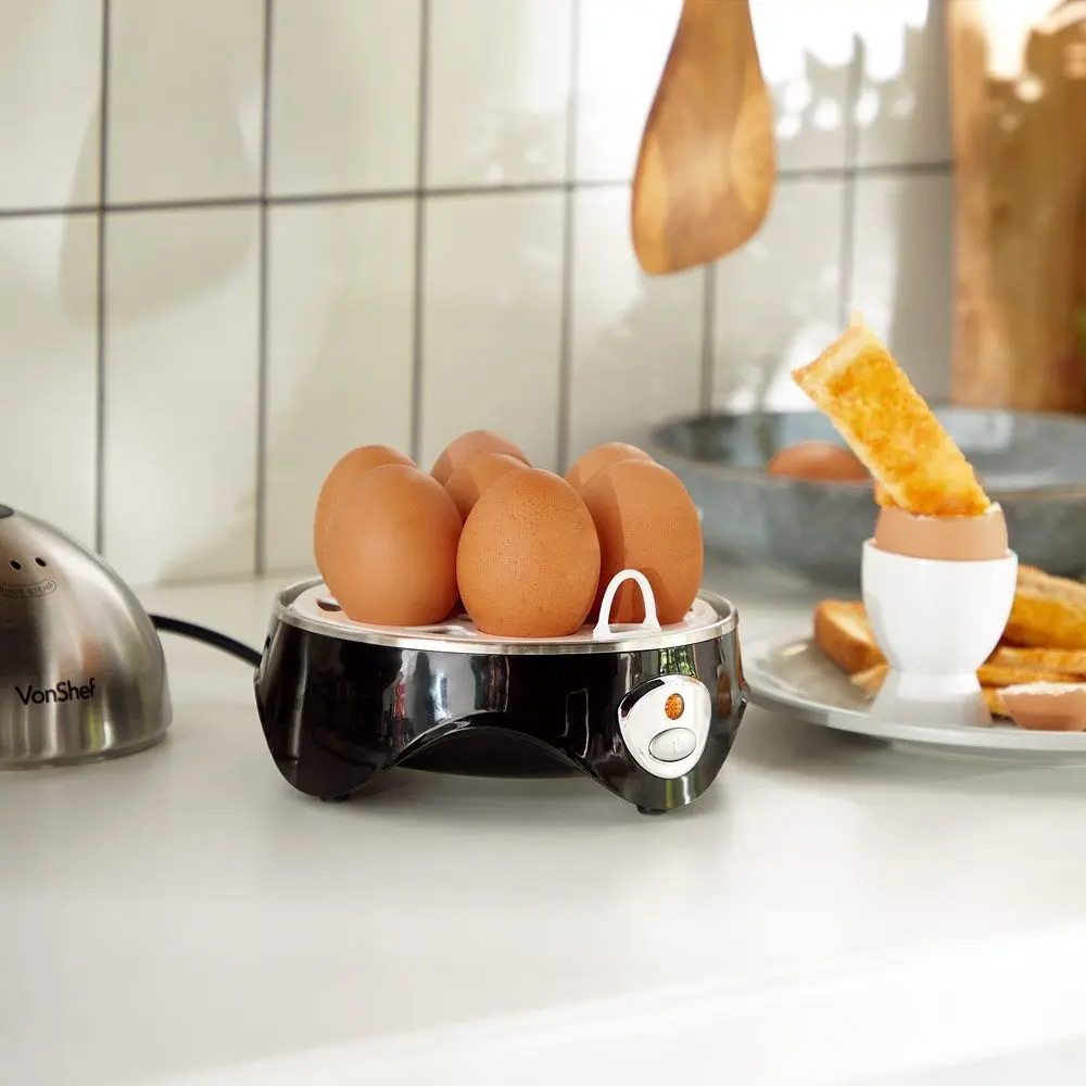 Fierbator de oua VonShef 2007034 (Silver/Black)
