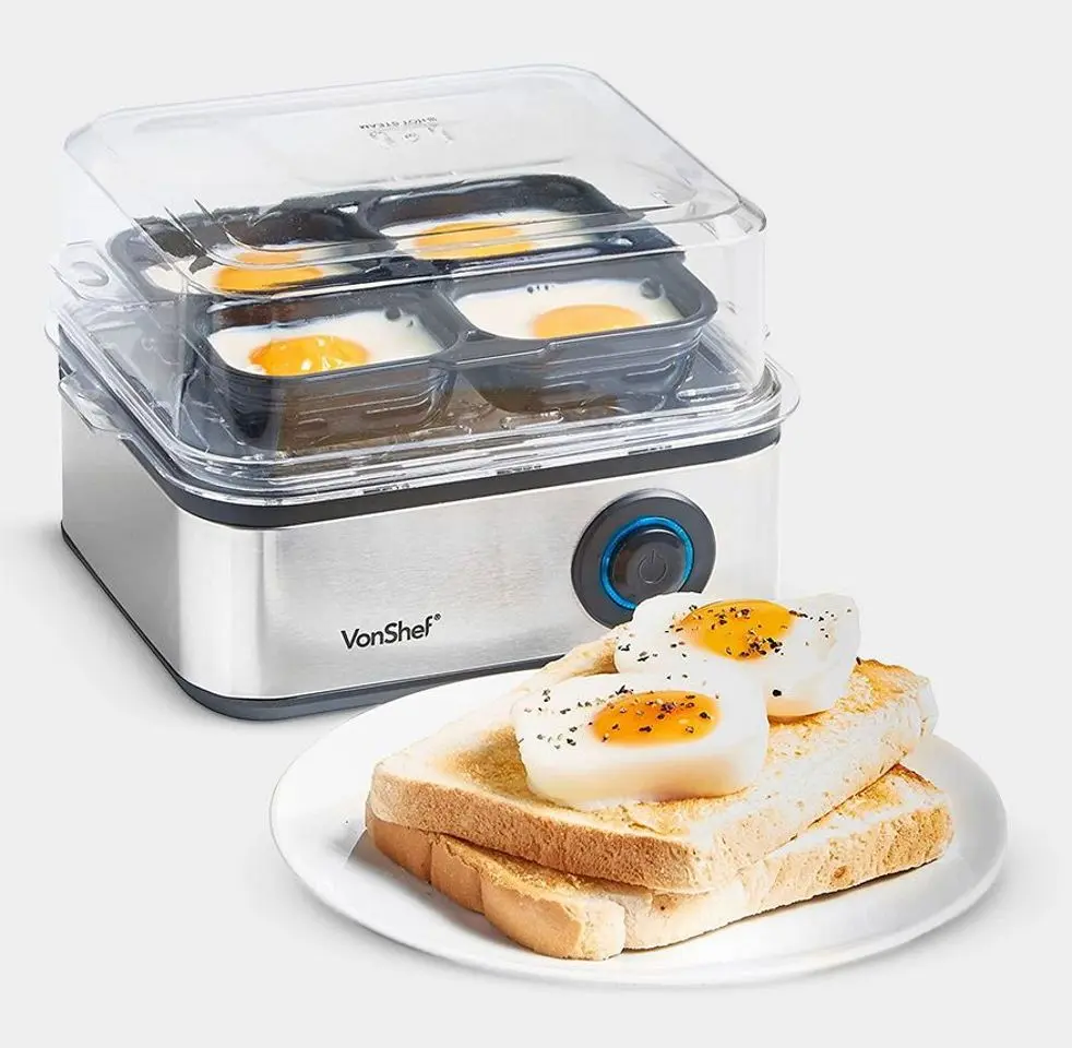 Fierbator de oua VonShef 2013211 (Inox)