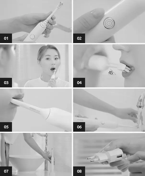 Periuta de dinti sonica Aquapick AQ 102 (Red)