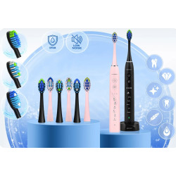Set periute de dinti electrice Berdsen Galaxy Duo 322021 (Pink/Black) Thumb