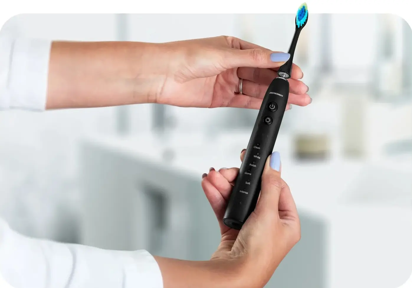 Набор электрических зубных щеток Berdsen Galaxy Duo 322022 (Blue/Black) - 9