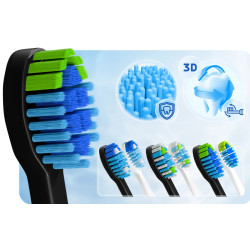 Set periute de dinti sonice Berdsen Galaxy Duo 322020 (Black/White) Thumb