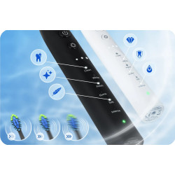 Set periute de dinti sonice Berdsen Galaxy Duo 322020 (Black/White) Thumb
