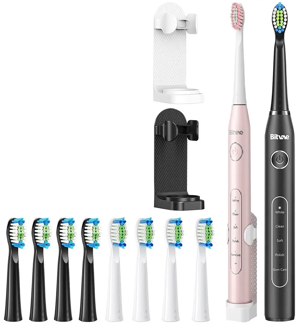 Комплект электрических зубных щеток Bitvae D2 (Pink/Black)