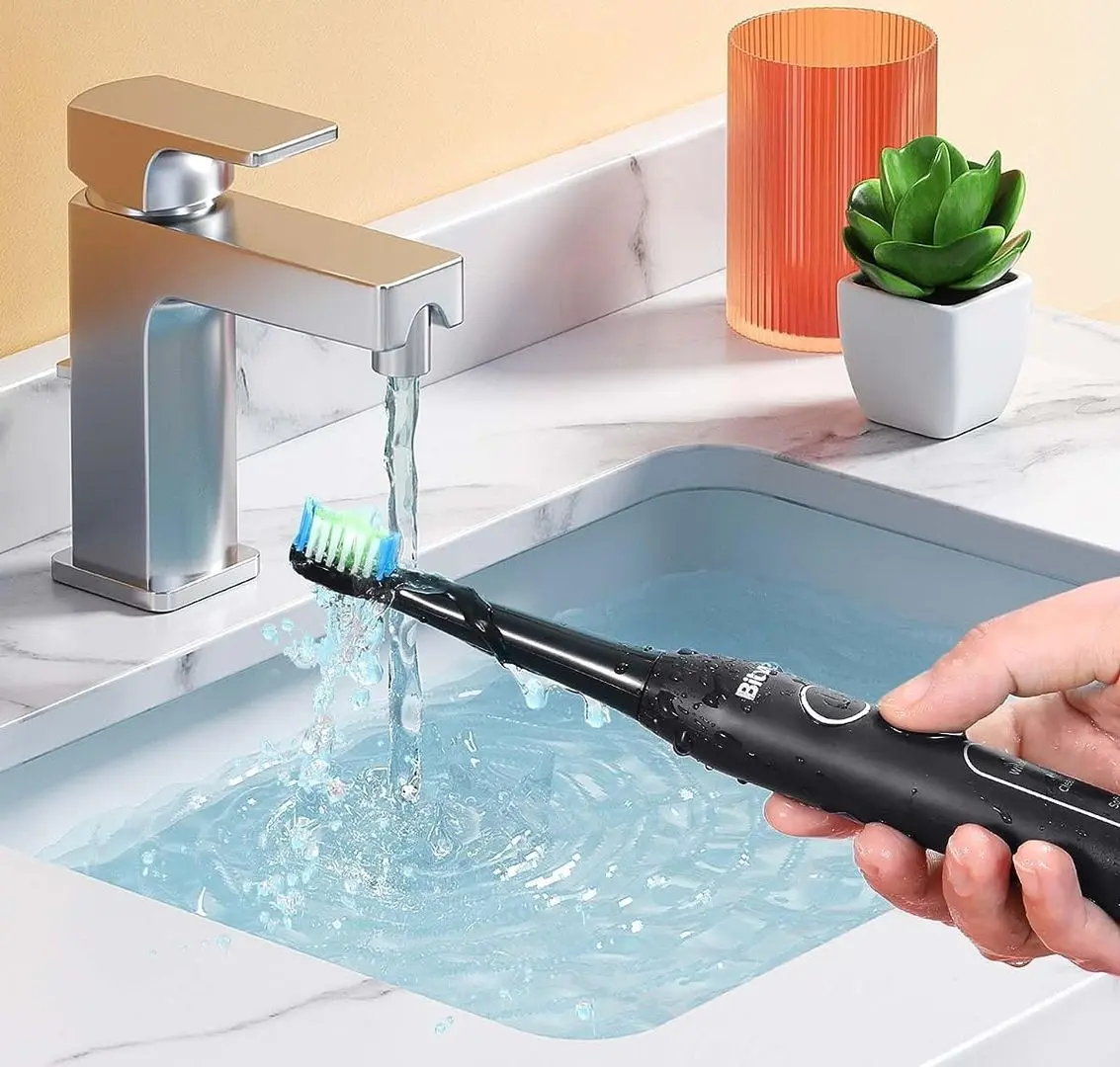 Set periuta de dinti electrica + irigator Bitvae D2+C2 (Black) - 7