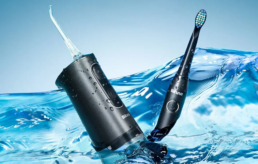 Set periuta de dinti electrica + irigator Bitvae D2+C2 (Black) - 9