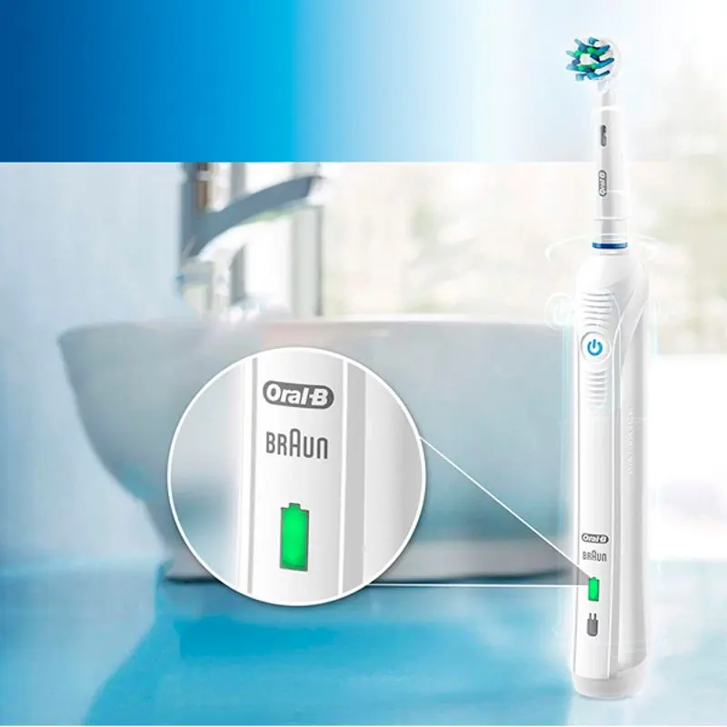 Электрическая зубная щетка Braun Oral-B Pro 900 Sensi UltraThin (White) - 4