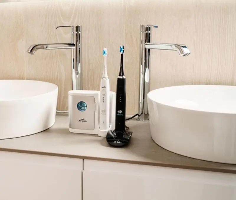 Set periute de dinti sonice ETA Sonetic 3707 90010 (Black/White)