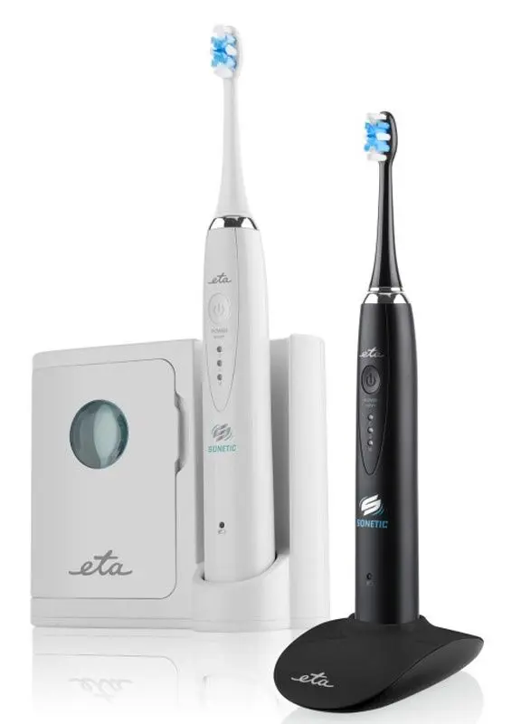 Set periute de dinti sonice ETA Sonetic 3707 90010 (Black/White)