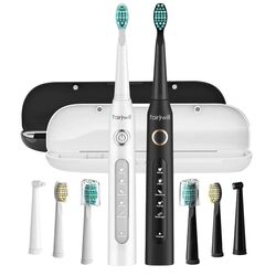 Set periute de dinti sonice FairyWill FW-507 (Black/White)