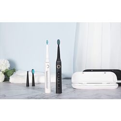 Set periute de dinti sonice FairyWill FW-507 (Black/White) Thumb