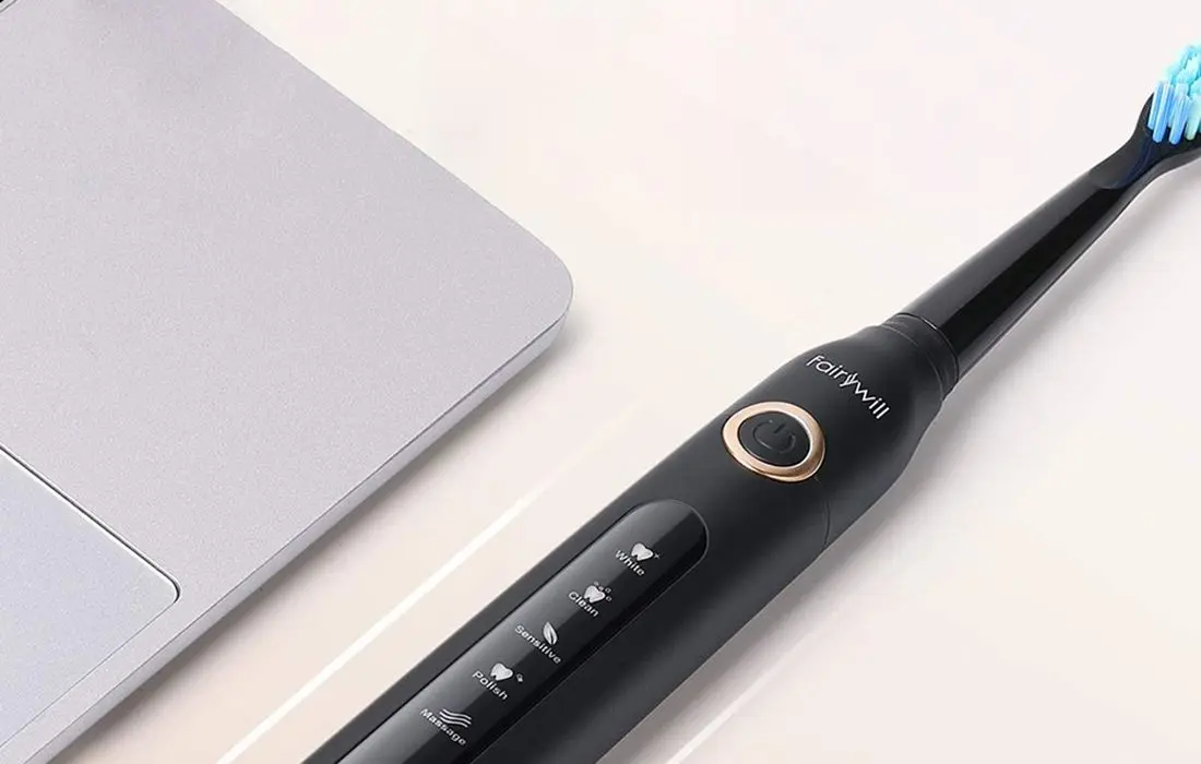 Set periute de dinti sonice FairyWill FW-507 (Black/White)