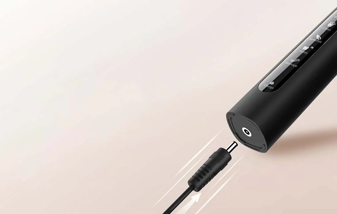 Set periute de dinti sonice FairyWill FW-507 (Black/White)