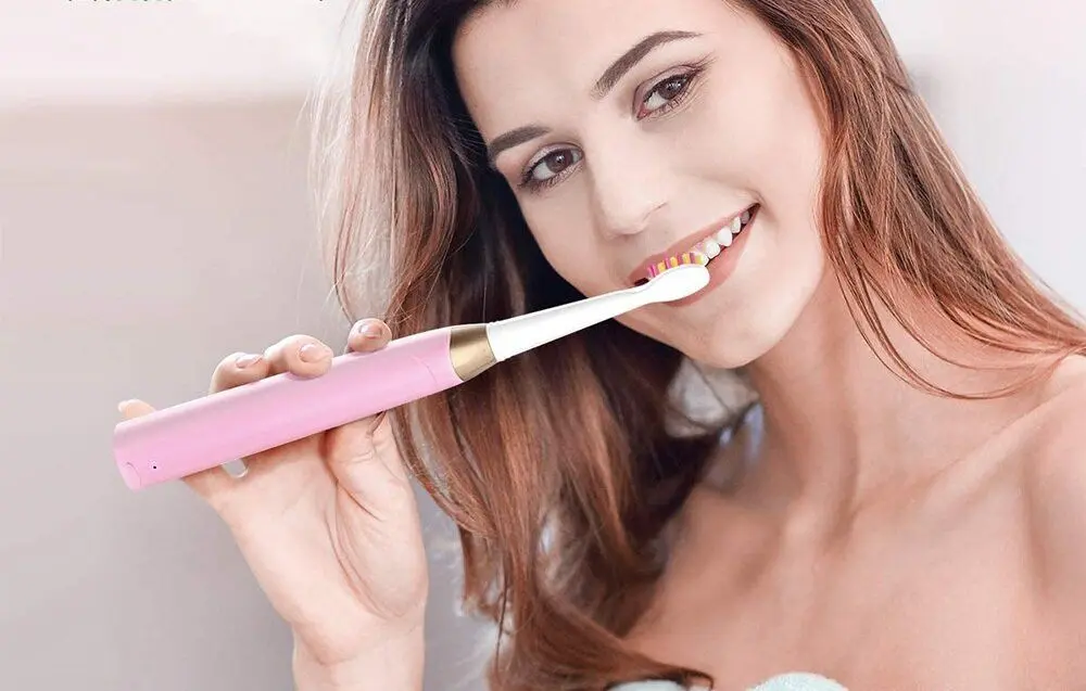 Set periute de dinti sonice FairyWill FW-508 (Black/Pink)