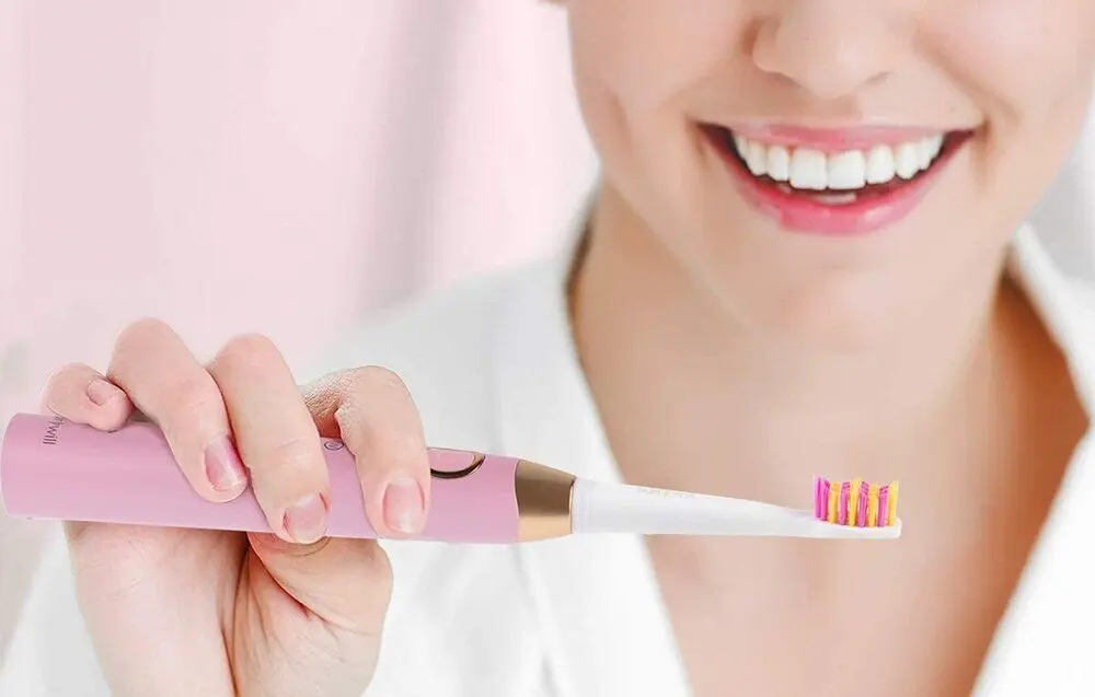 Set periute de dinti sonice FairyWill FW-508 (Black/Pink)