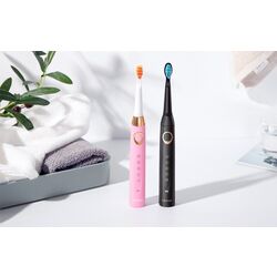 Set periute de dinti sonice FairyWill FW-508 (Black/Pink) Thumb