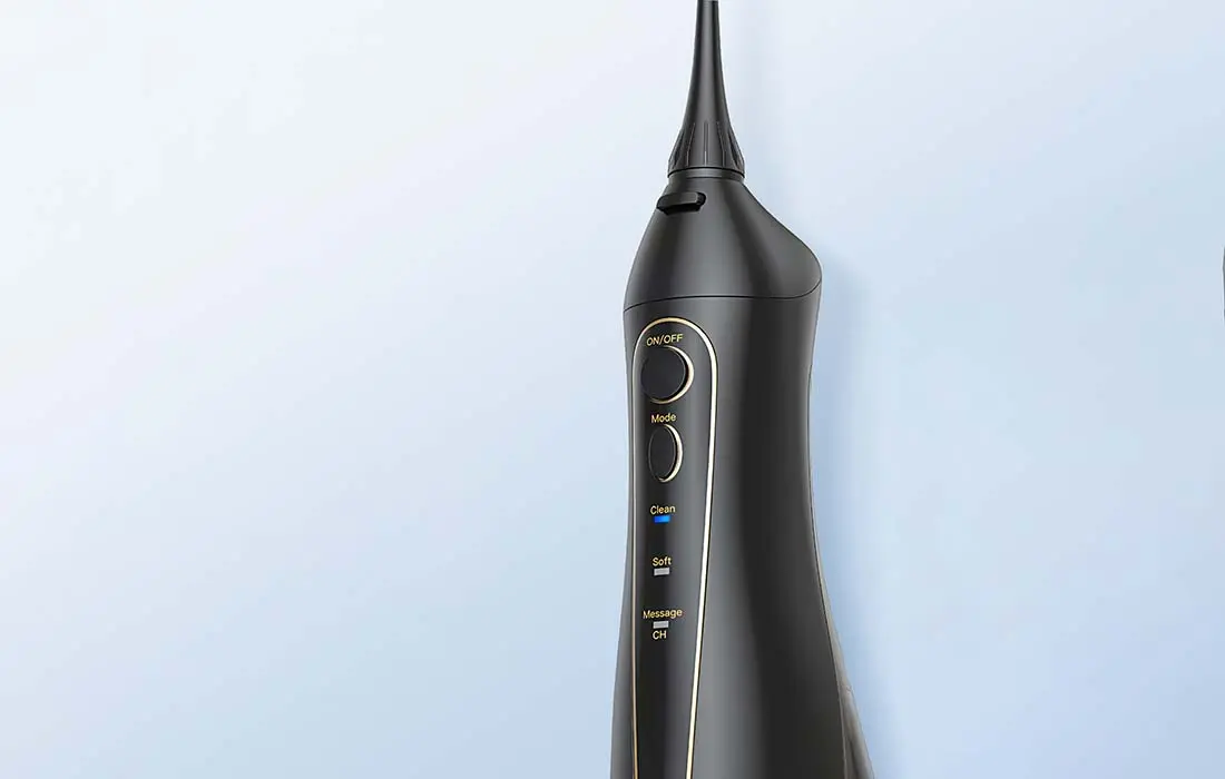 Set periuta de dinti electrica + irigator FairyWill FW-5020E+FW-E11 (Black)