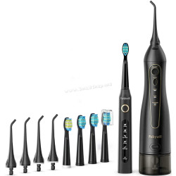 Set periuta de dinti electrica + irigator Fairywill FW-507 + FW-5020E (Black)