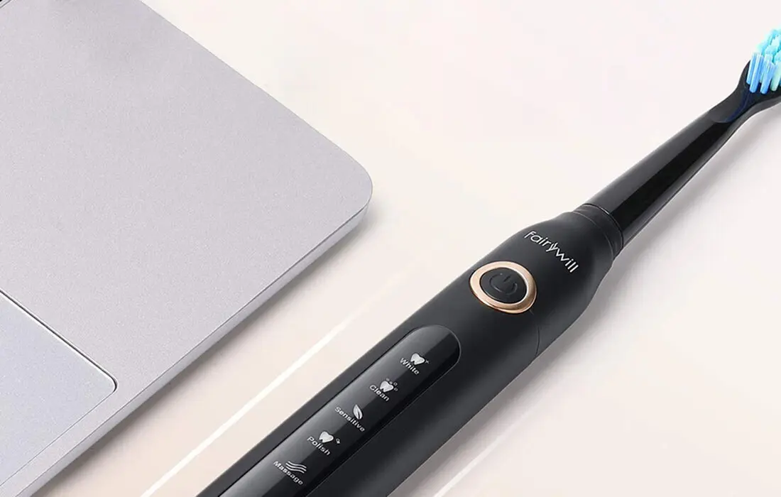 Set periuta de dinti electrica + irigator Fairywill FW-507 + FW-5020E (Black)