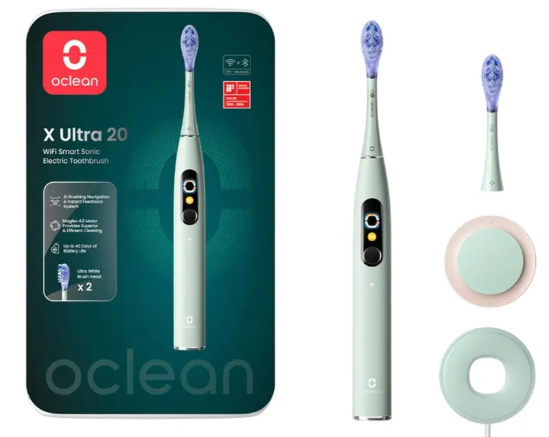 Periuță de dinți electrică Oclean X Ultra 20 (Green) - 3
