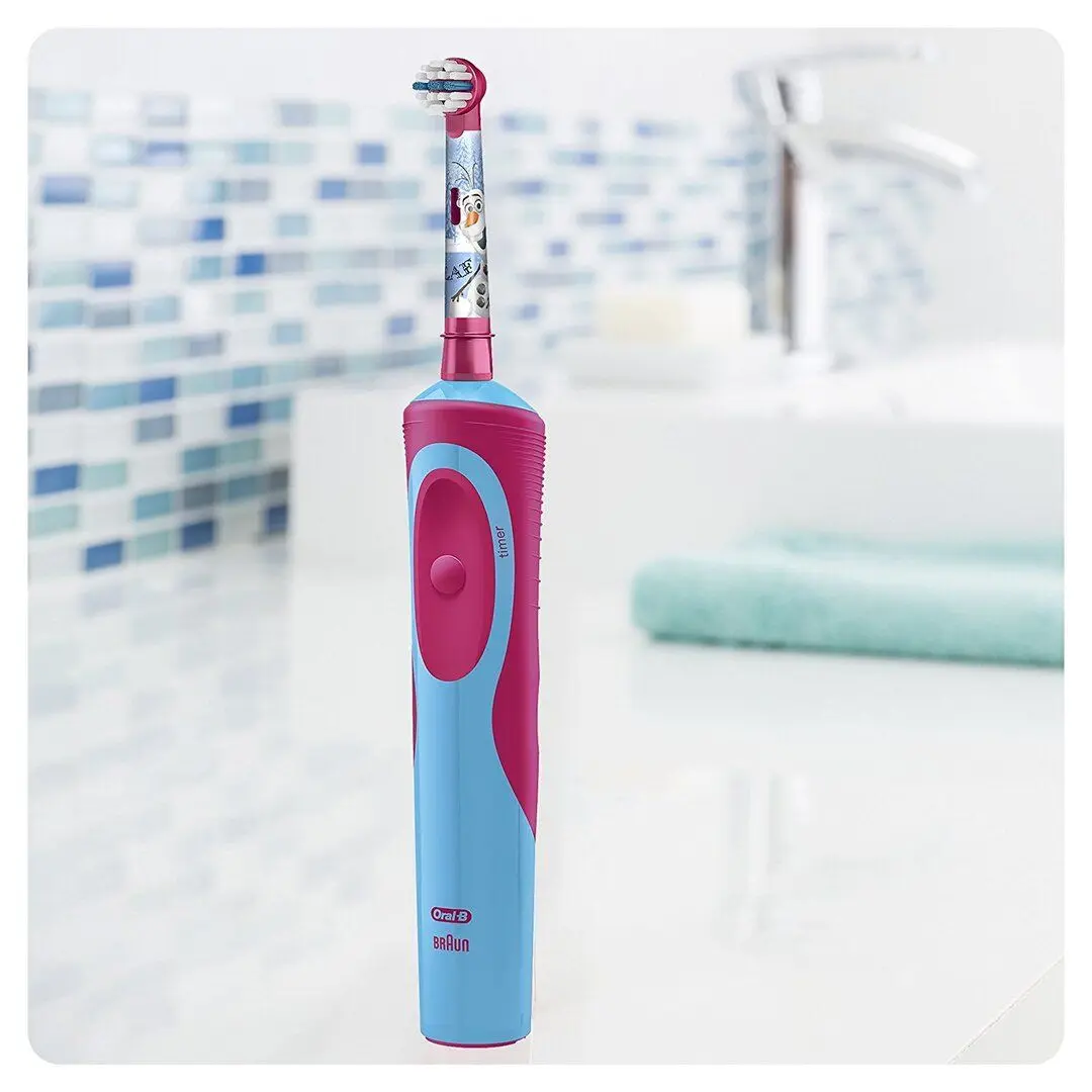 Periuta de dinti electrica Oral-B Kids Vitality D100 Frozen (Pink/Blue) - 3