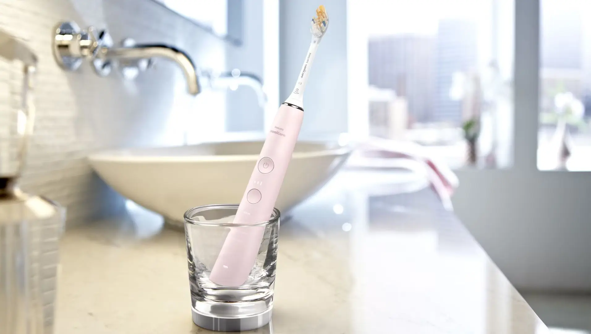 Periuta de dinti electrica sonica Philips DiamondClean HX9911/21 (Pink)