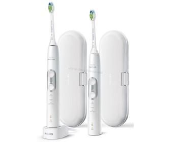 Комплект звуковых зубных щеток Philips Sonicare ProtectiveClean 6100 HX6877/34 (White/Silver)