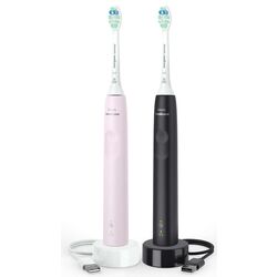 Set periute de dinti electrice Philips HX3675/15 (Black/Pink)