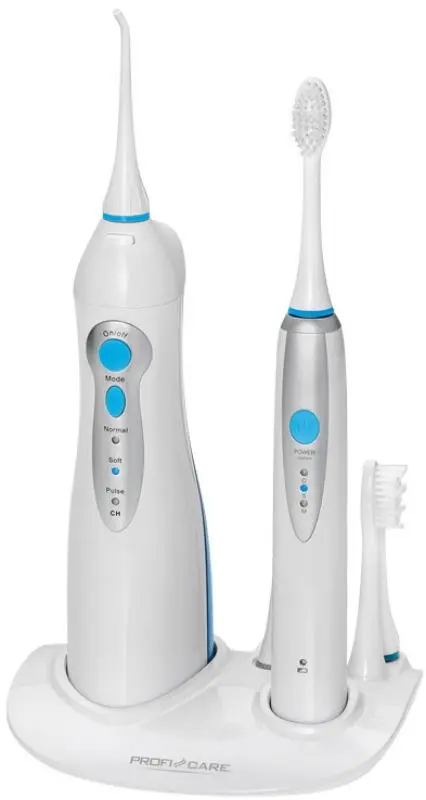 Set irigator + periuță de dinți electrică ProfiCare PC-DC 3031 (White/Blue)