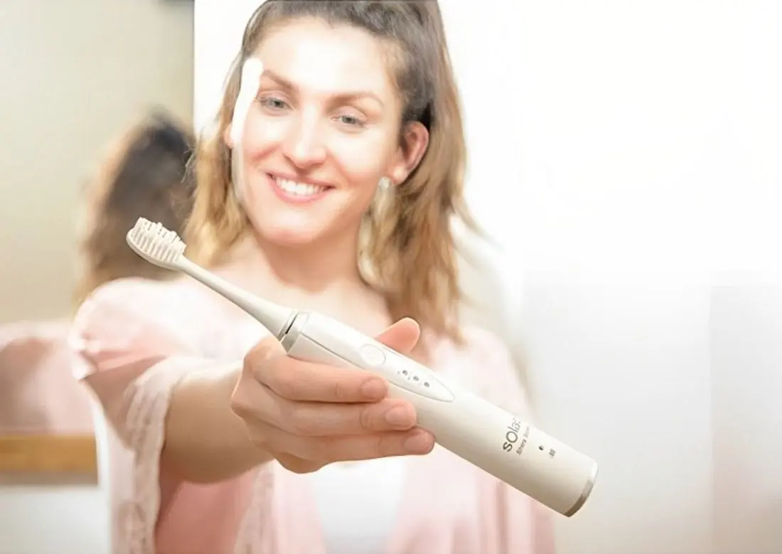 Periuta de dinti electrica sonica Solac Shiny Smile CD7901 (White)